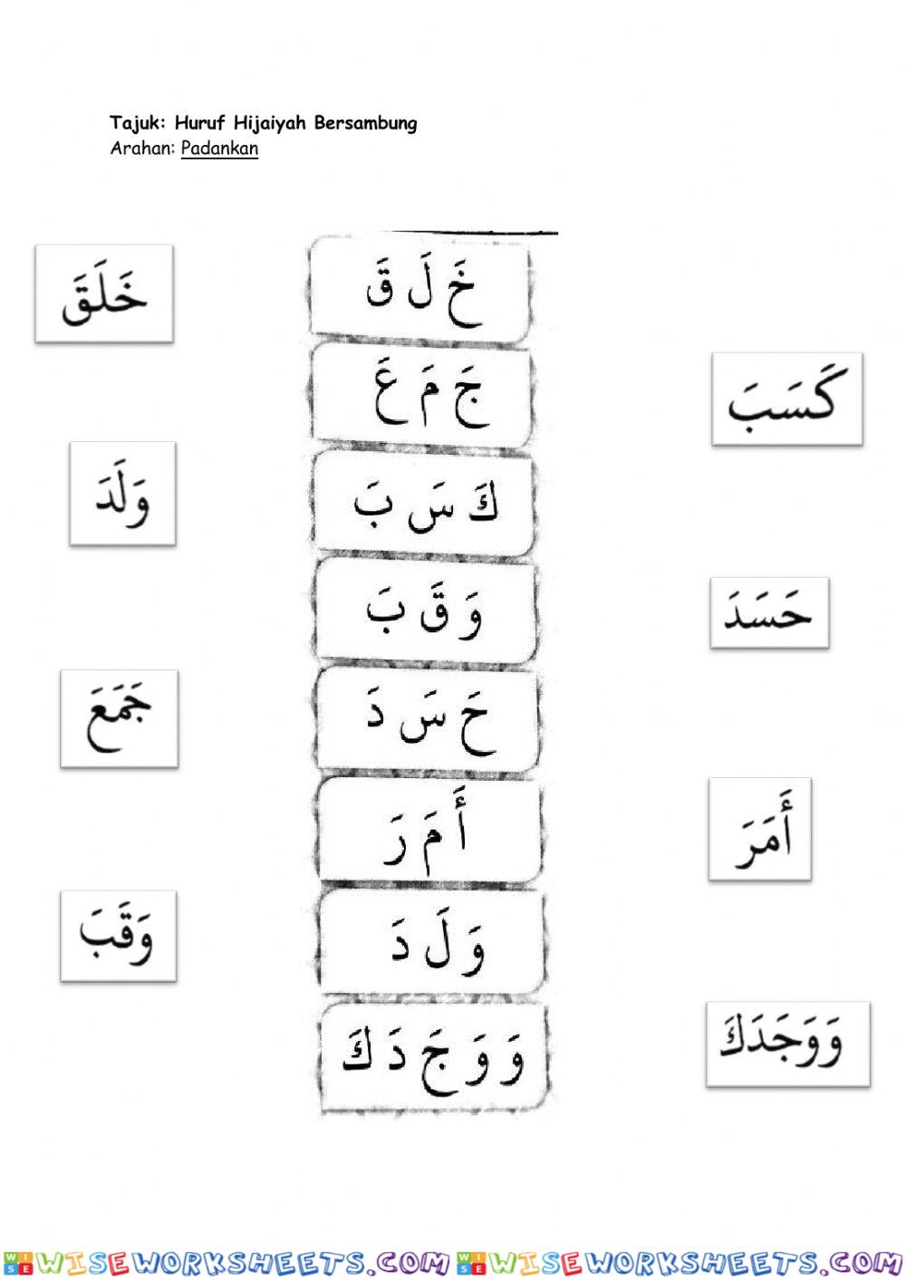 Huruf Hijaiyah Bersambung