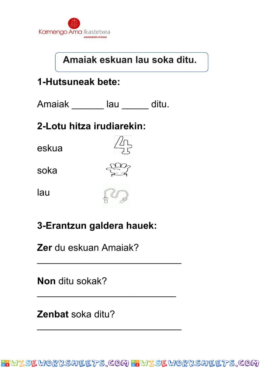 worksheet