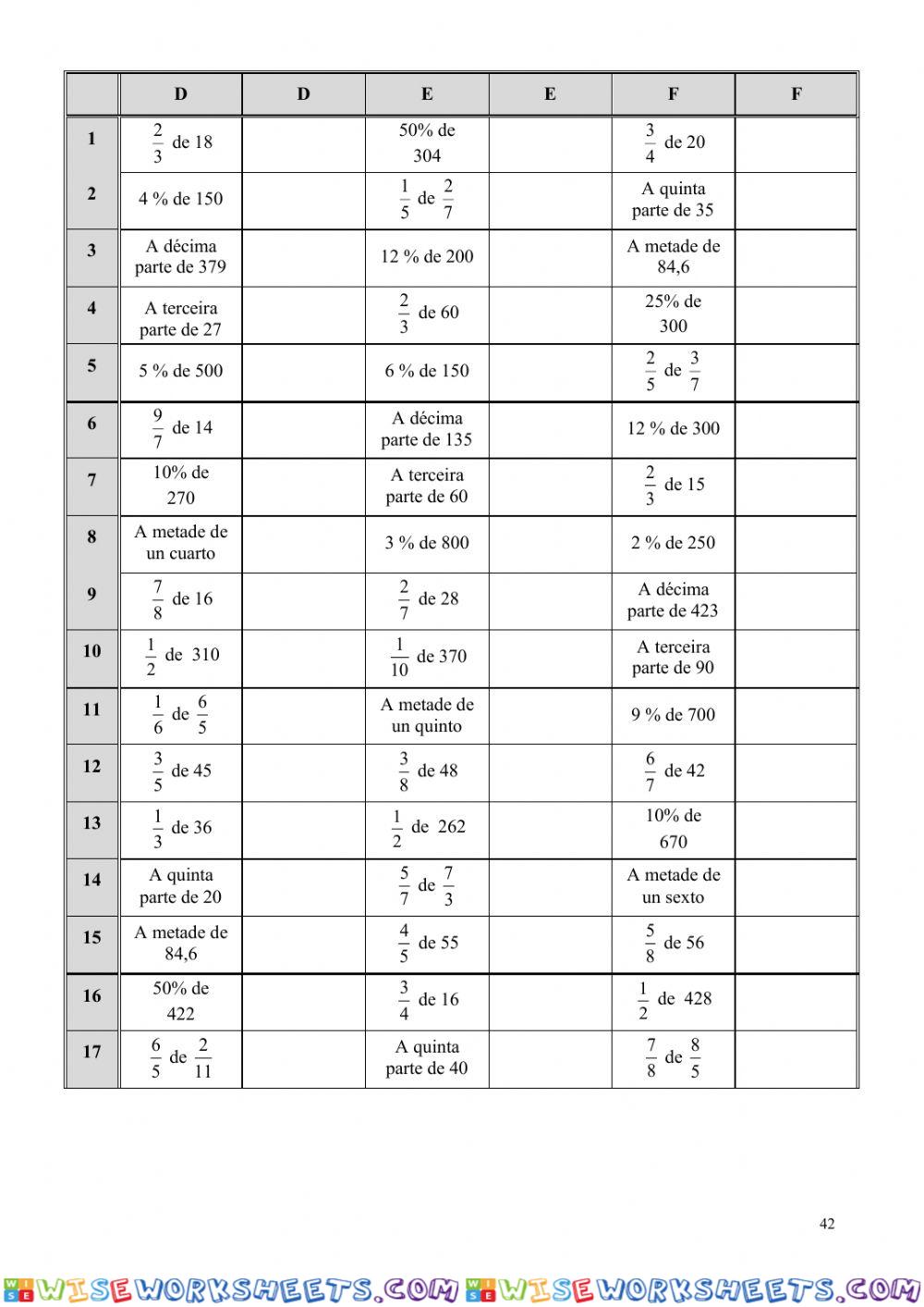 worksheet