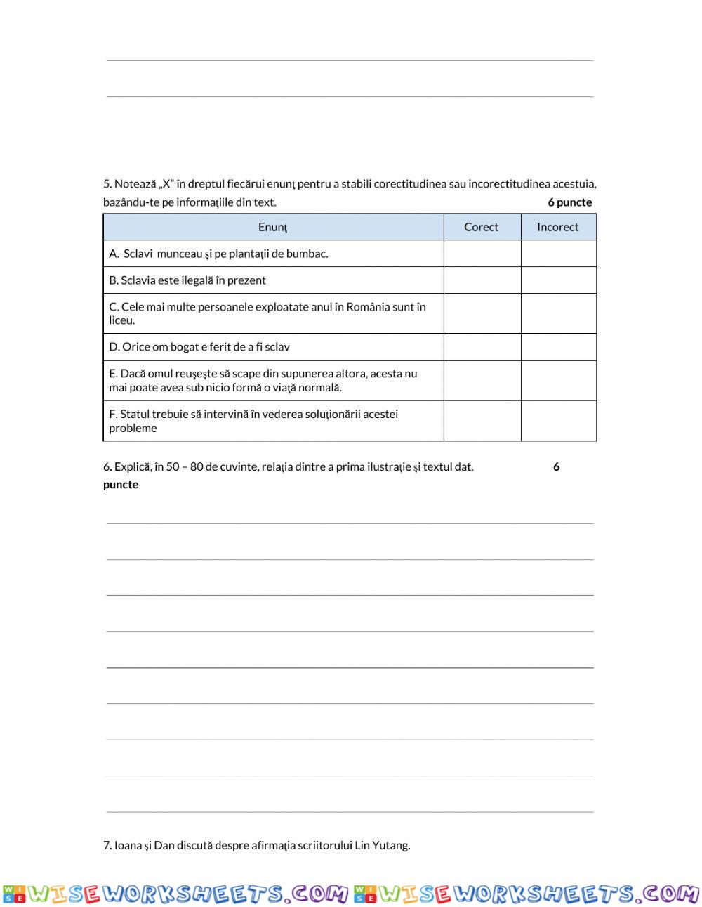 worksheet