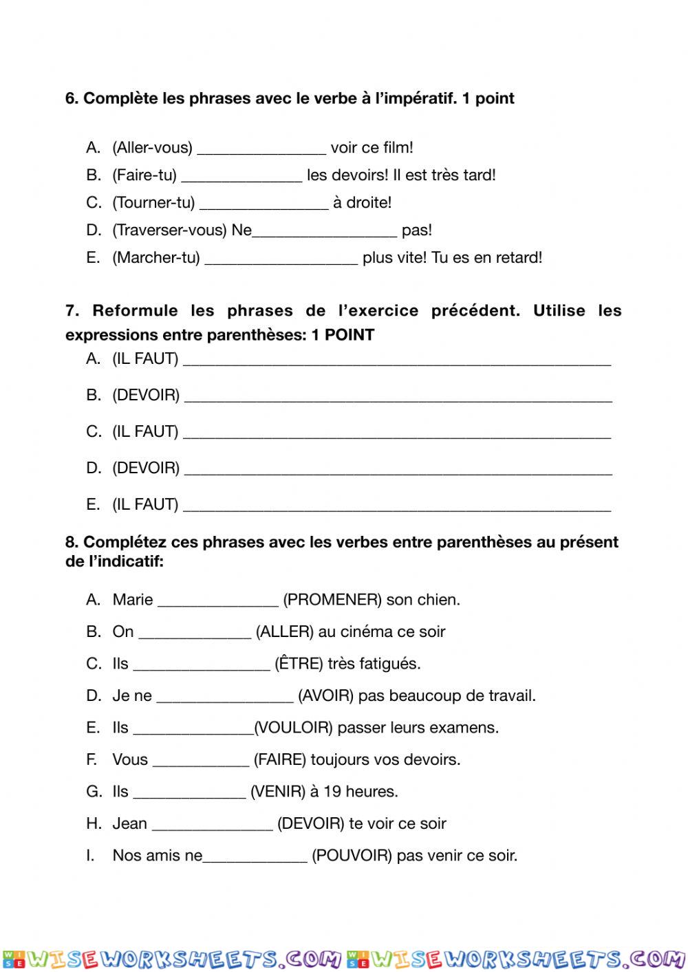 worksheet