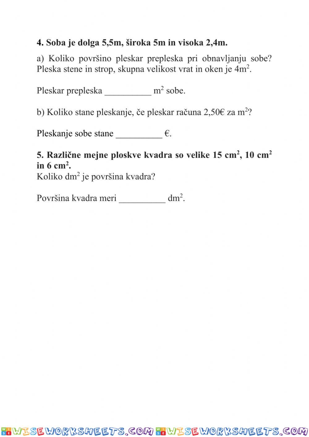 worksheet