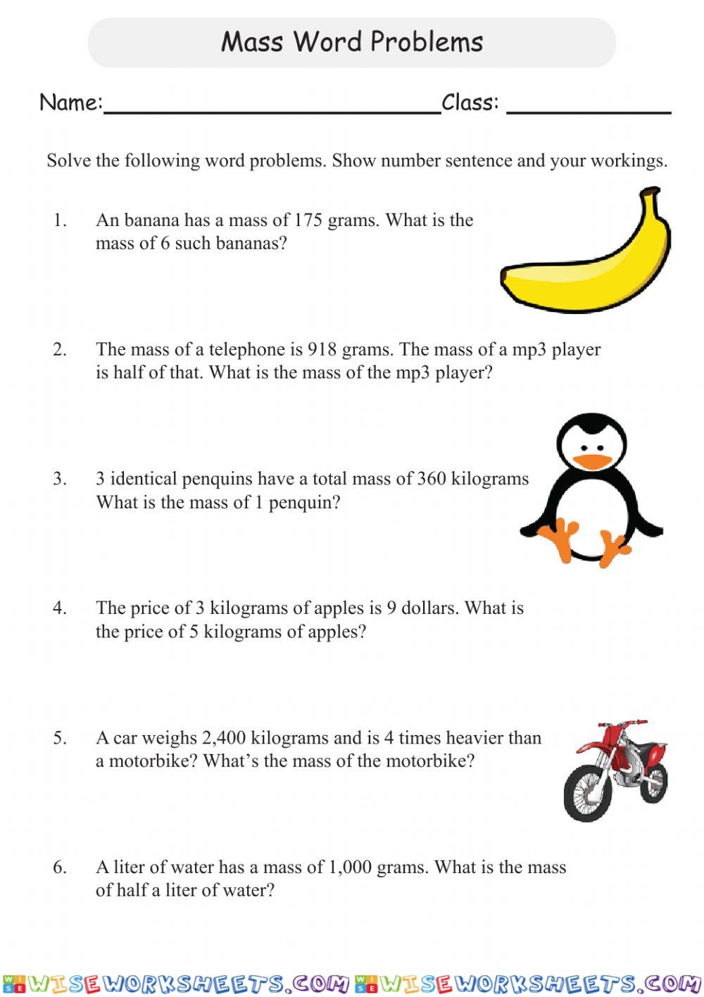 Term 3 Week 4 Maths-Mass