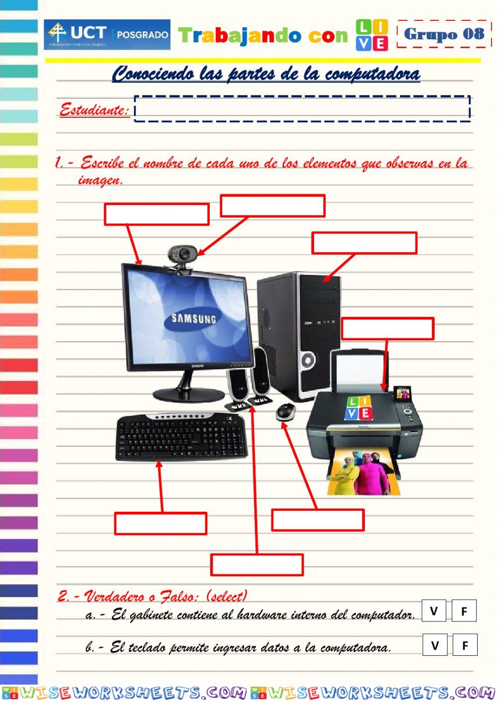 Conociendo elementos del computador