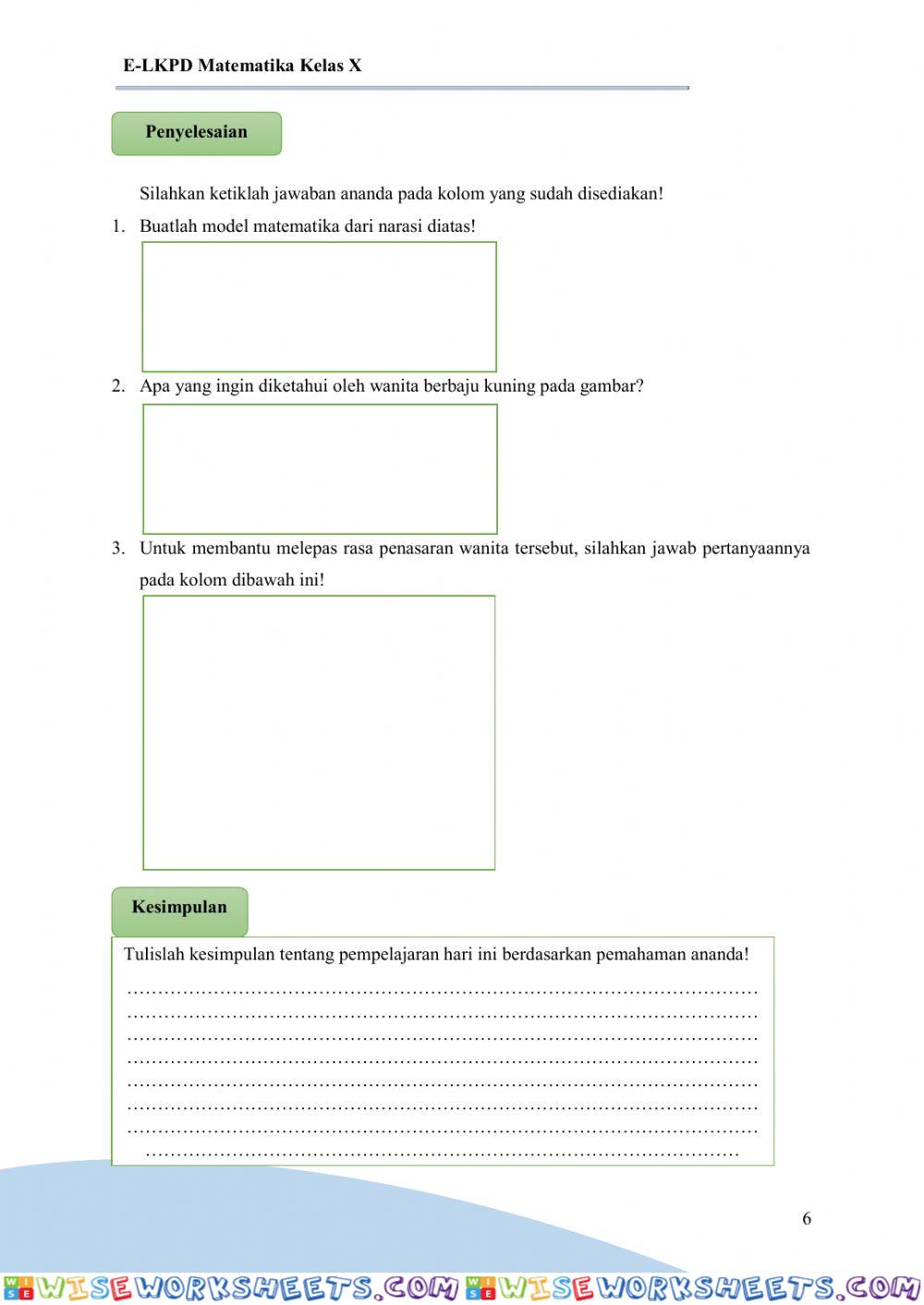 worksheet