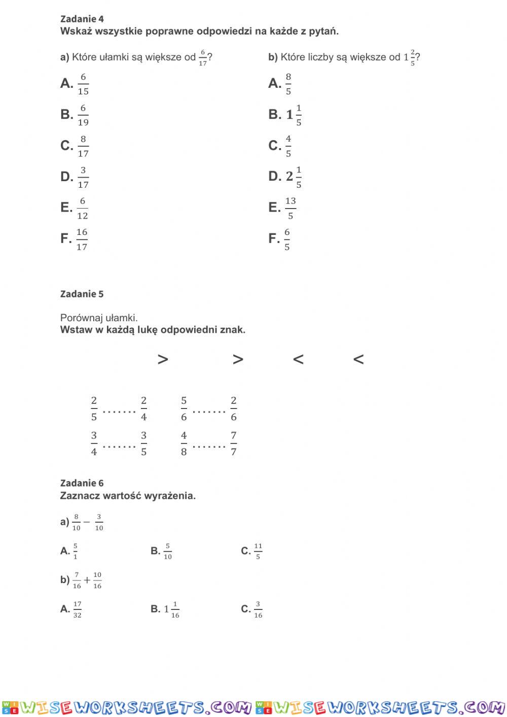 worksheet