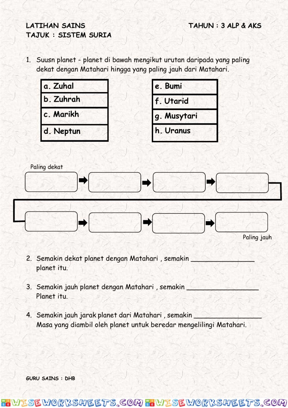 Sains tahun 3