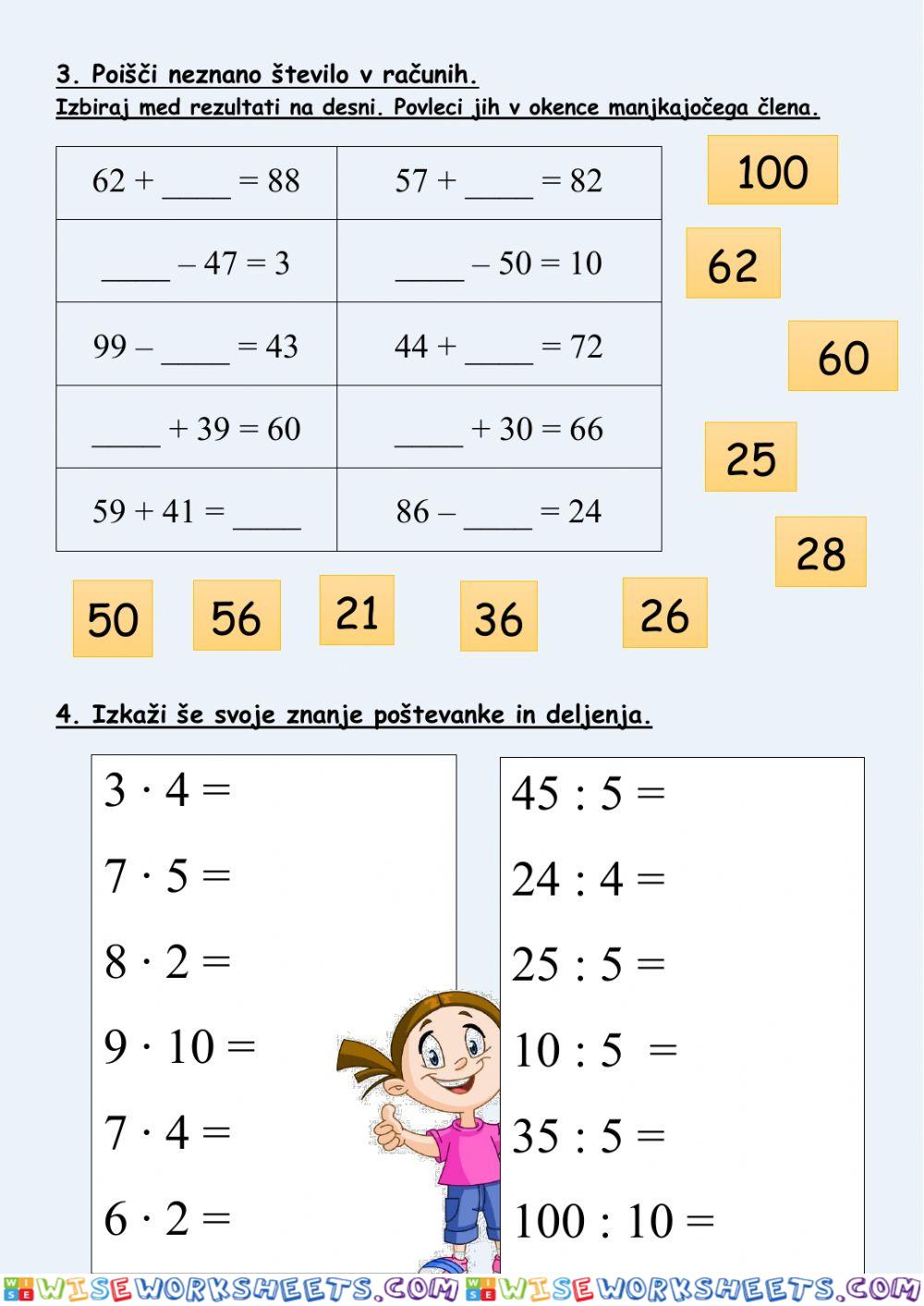 worksheet