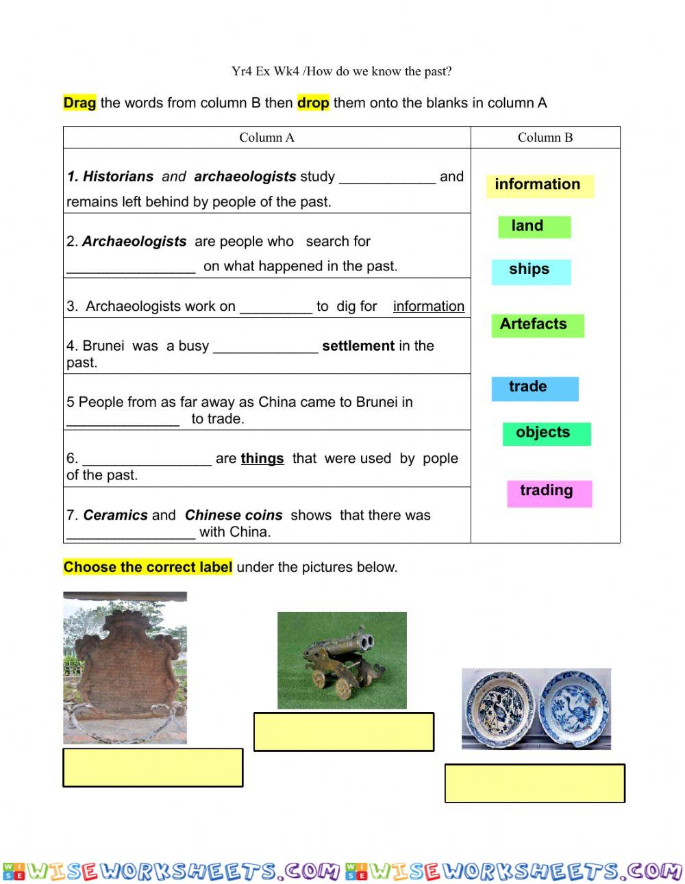 SS Yr4 EX Wk4 How do we know the past