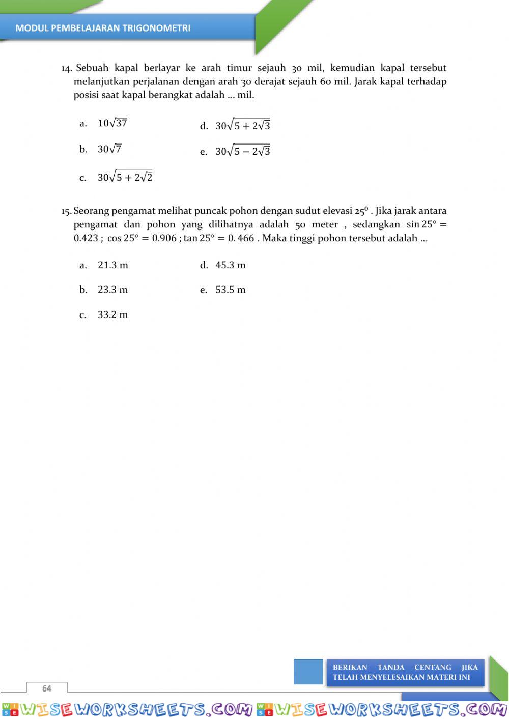 worksheet