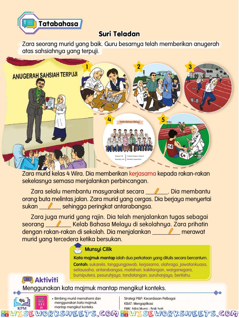 Bm tahun 4: suri teladan