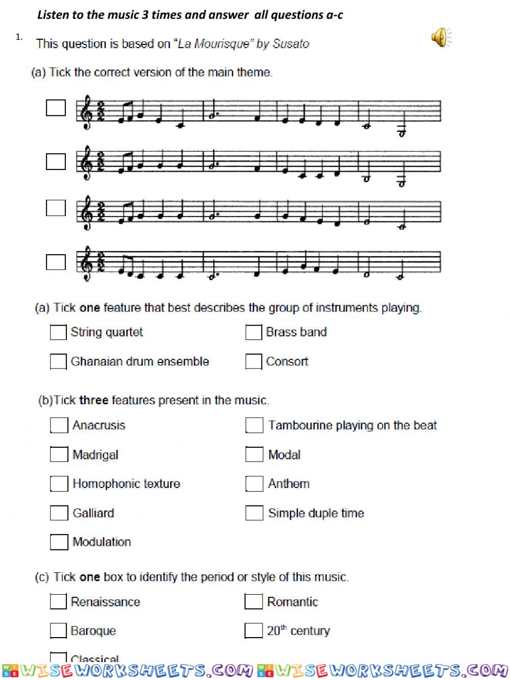 Adv Higher Renaissance Music 3