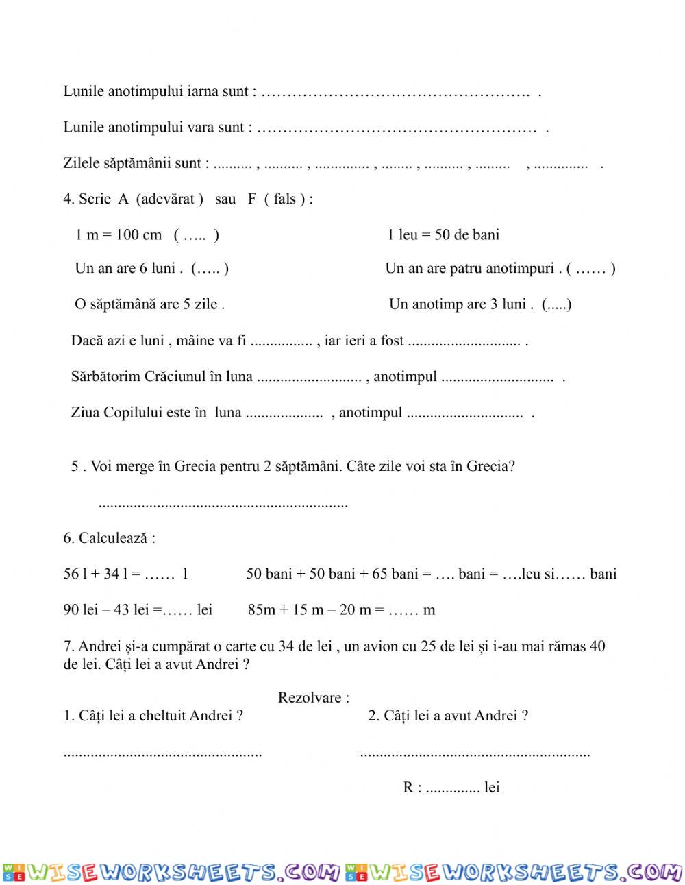 worksheet