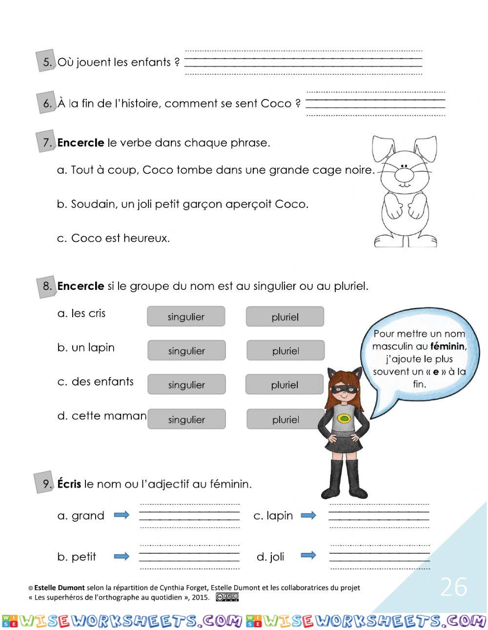worksheet
