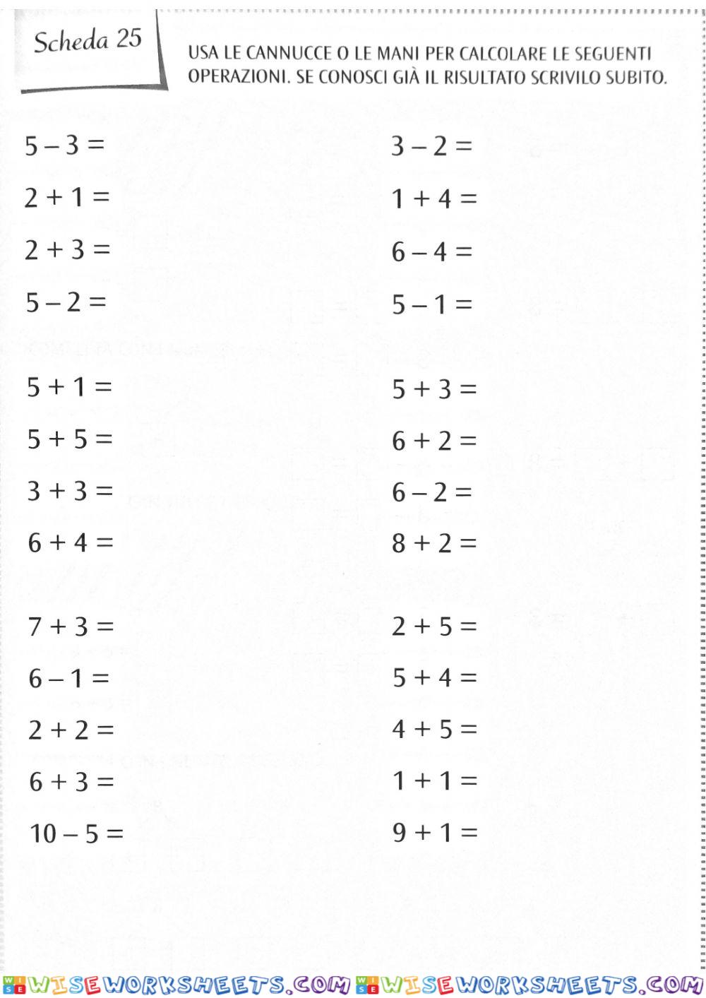 Rappresentazione dei numeri-addizione e sottrazione