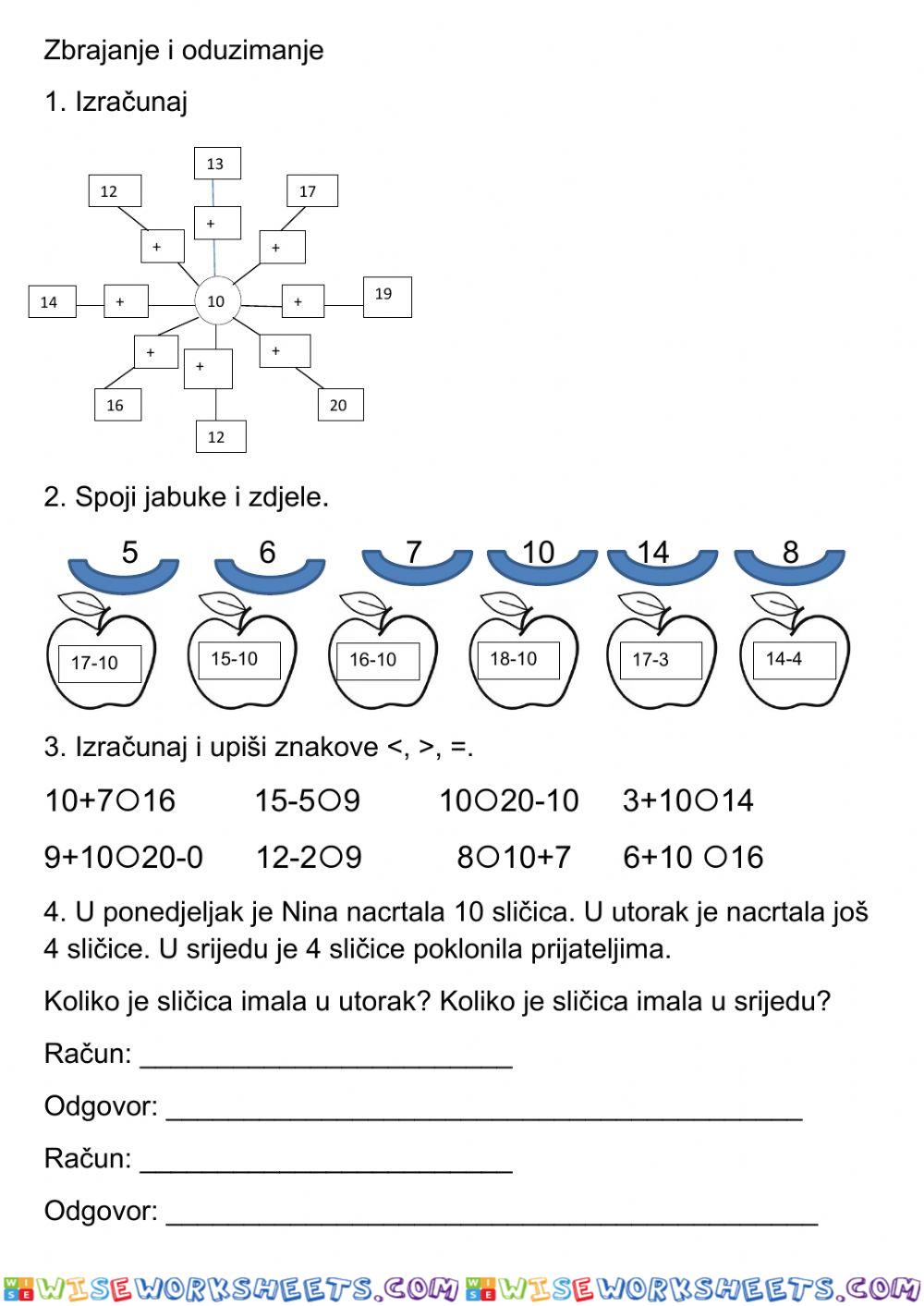 Zbrajanje i oduzimanje