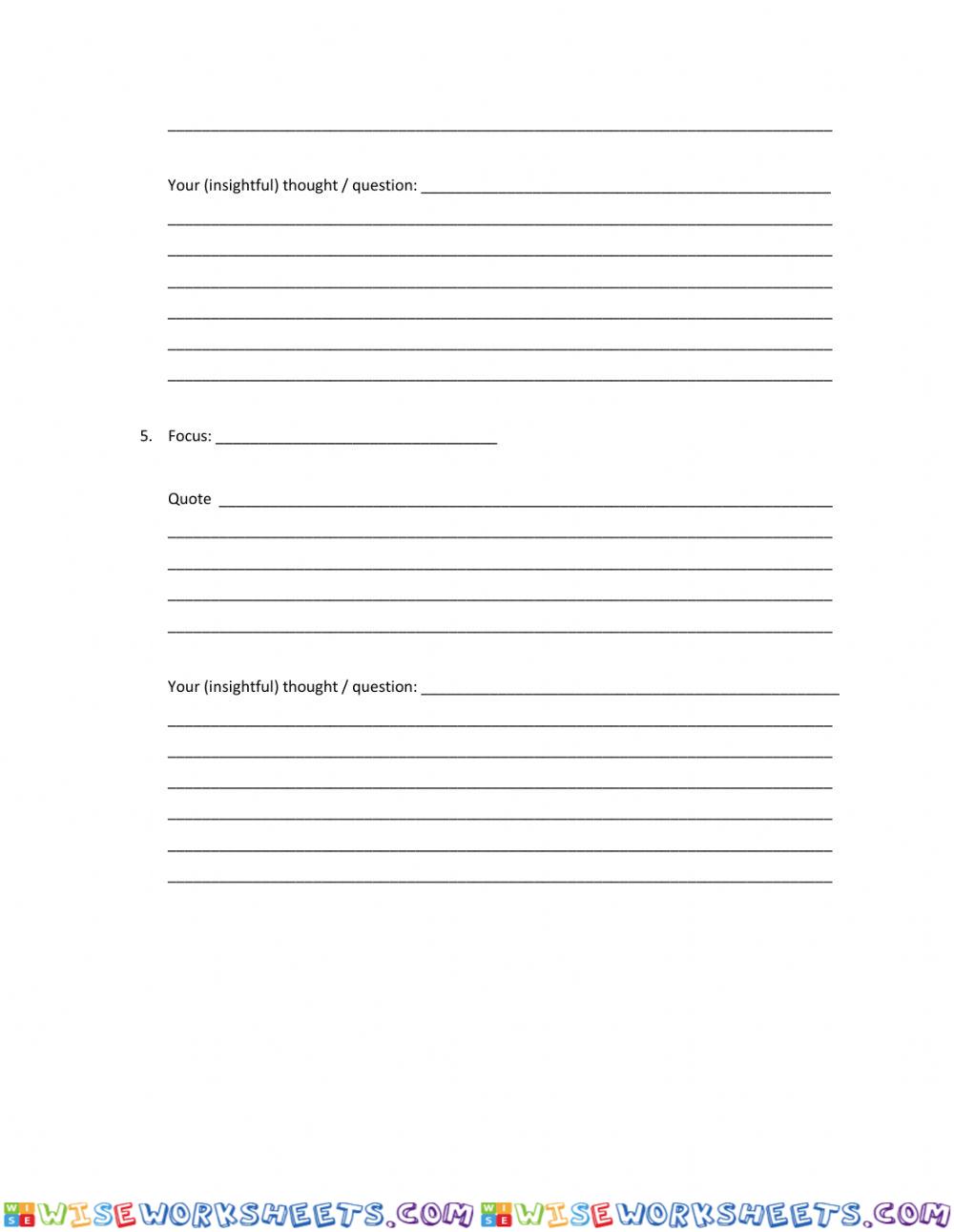 worksheet