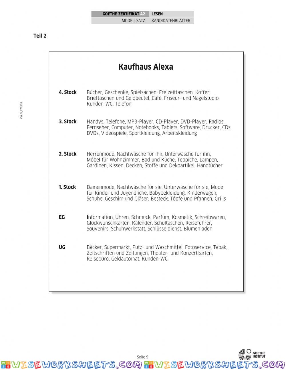 worksheet