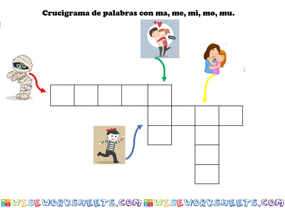 Crucigrama Ma Me Mi Mo Mu Interactive Worksheet Image Vrogue Co