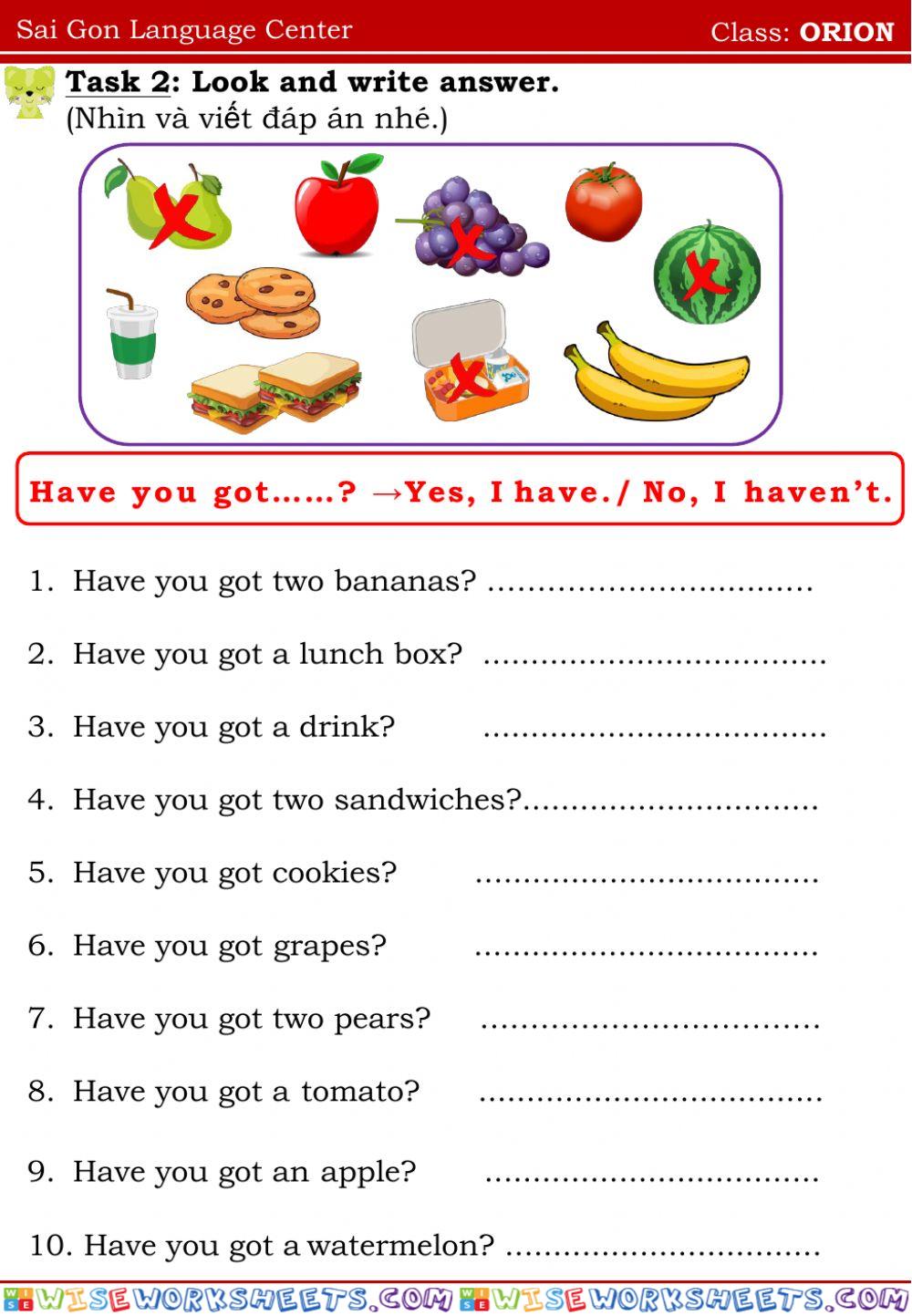 worksheet