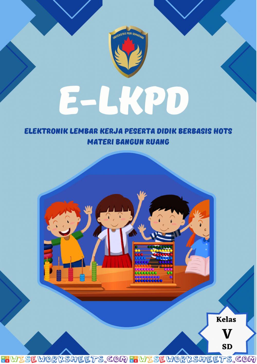 E-lkpd materi bangun ruang