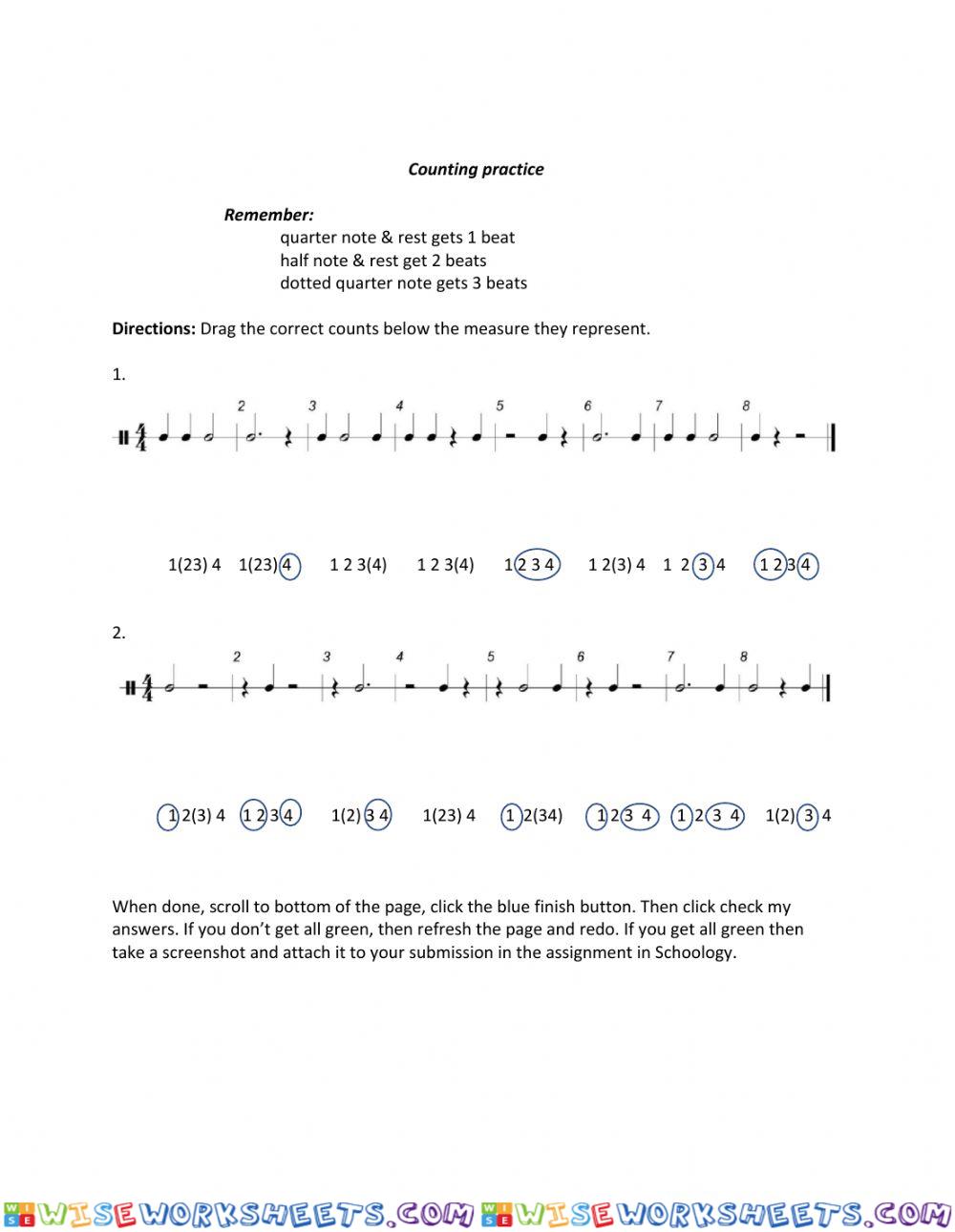 Counting Practice: Drag & Drop