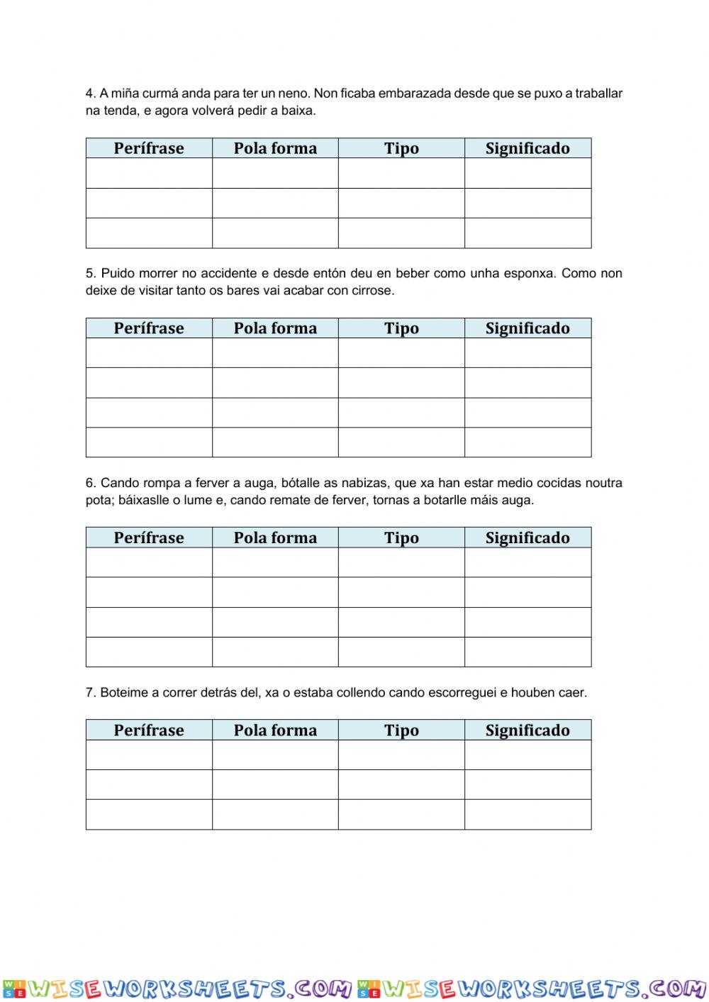 worksheet