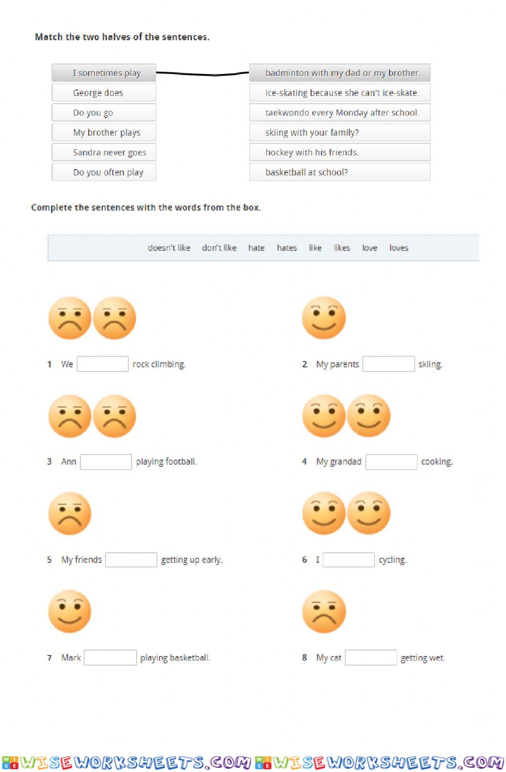 worksheet