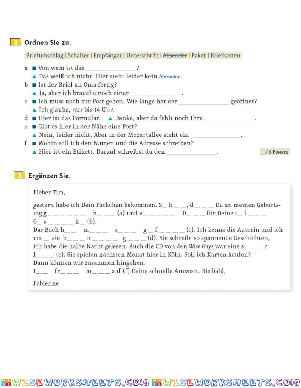 worksheet