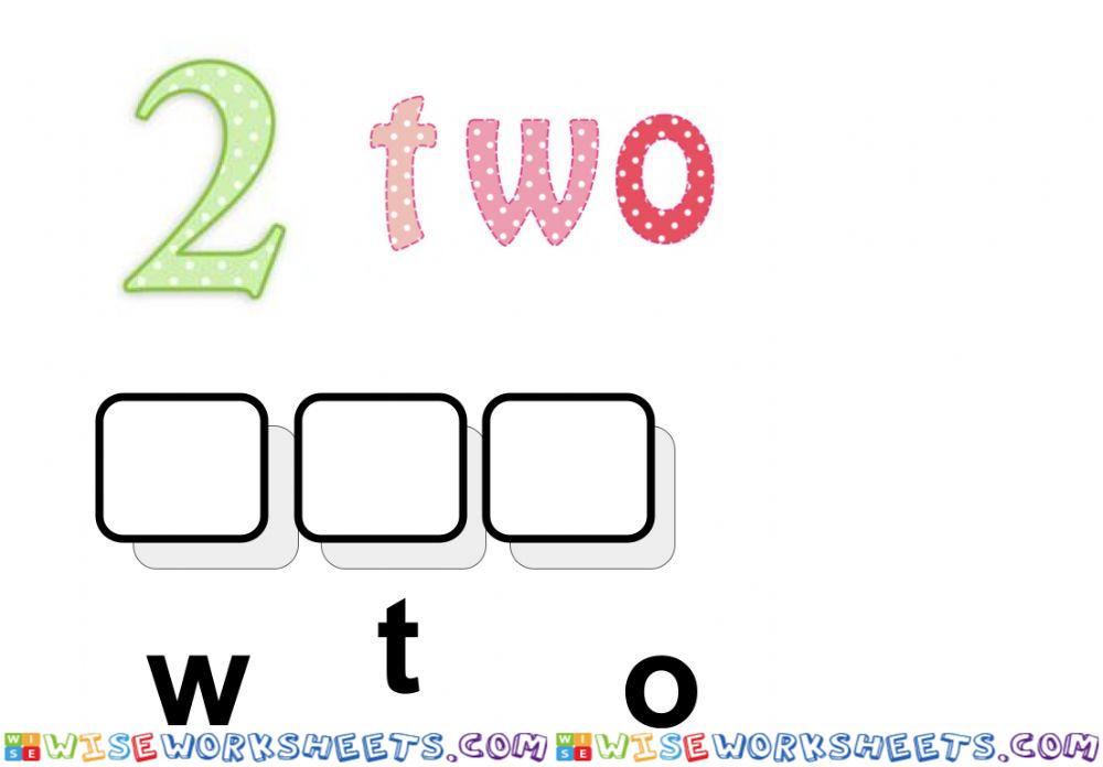 Number name practice 2