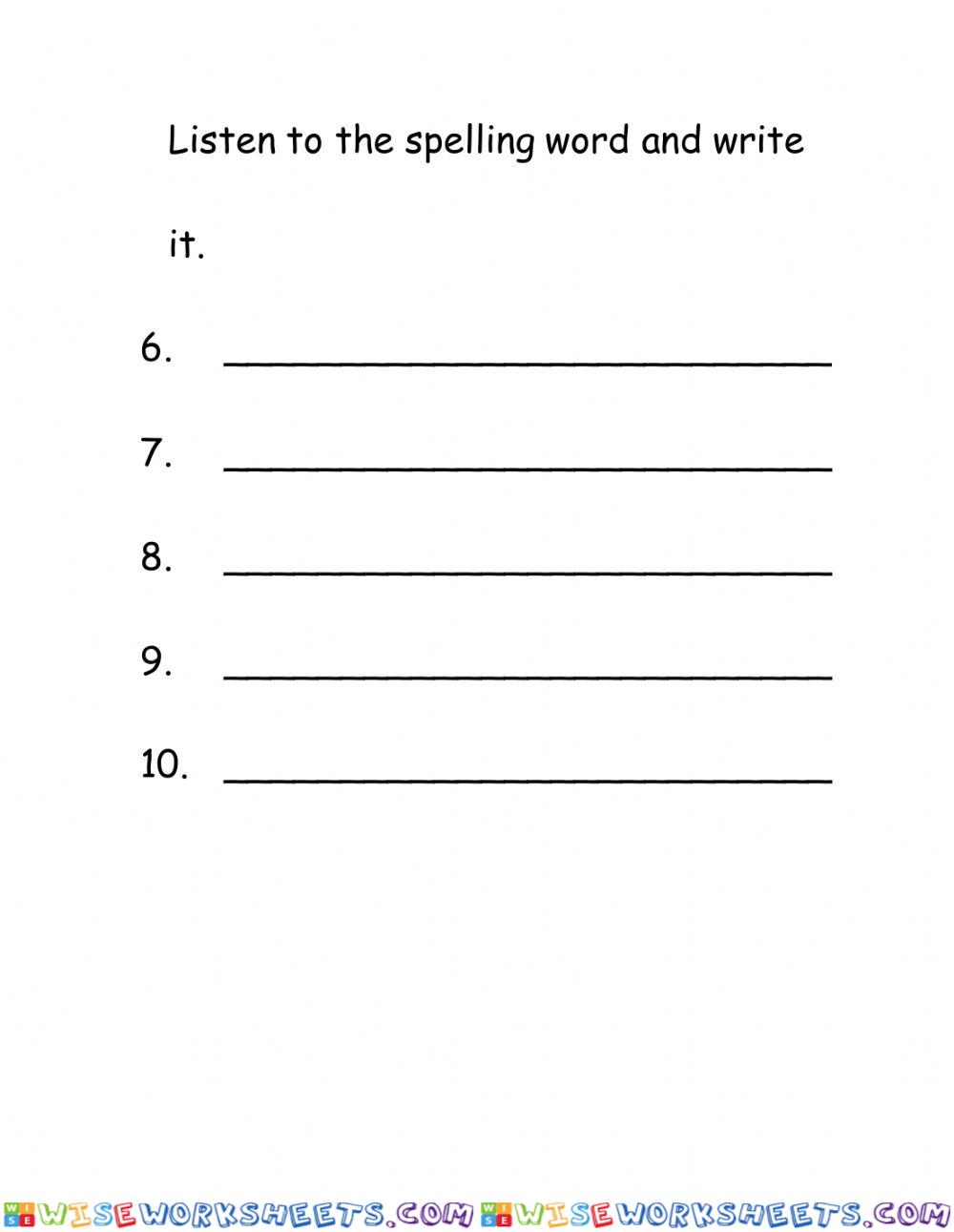 worksheet