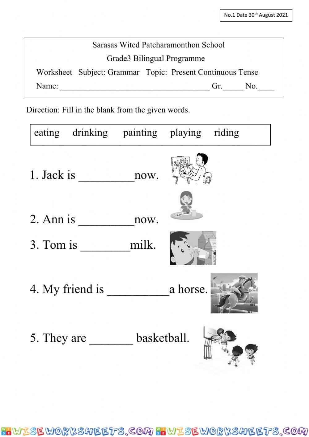 Present Continuous Tense