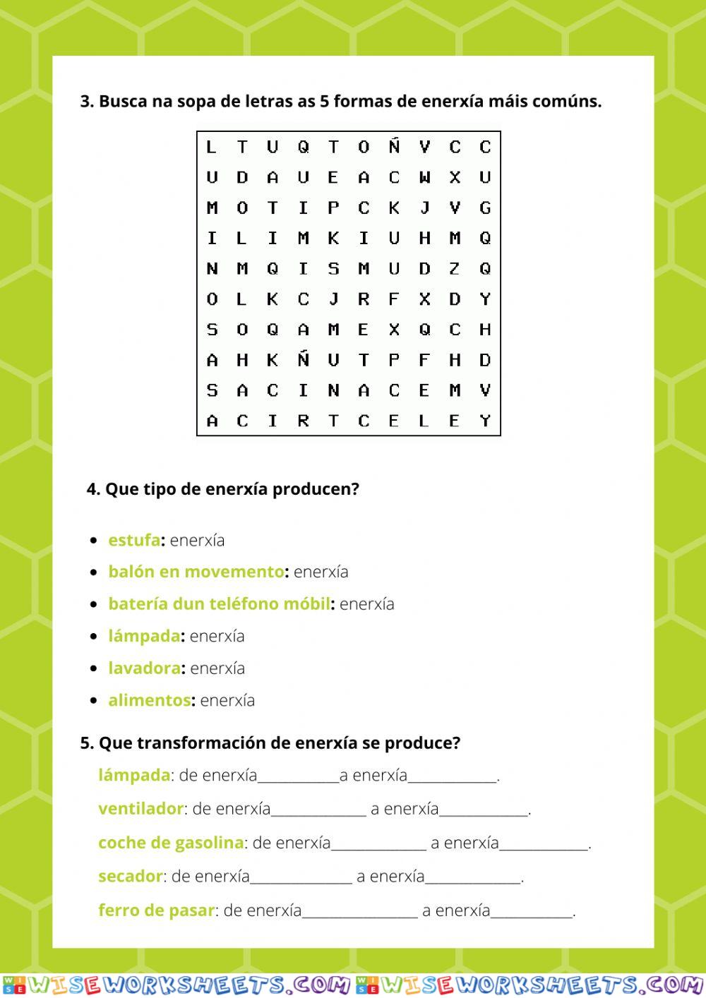 worksheet