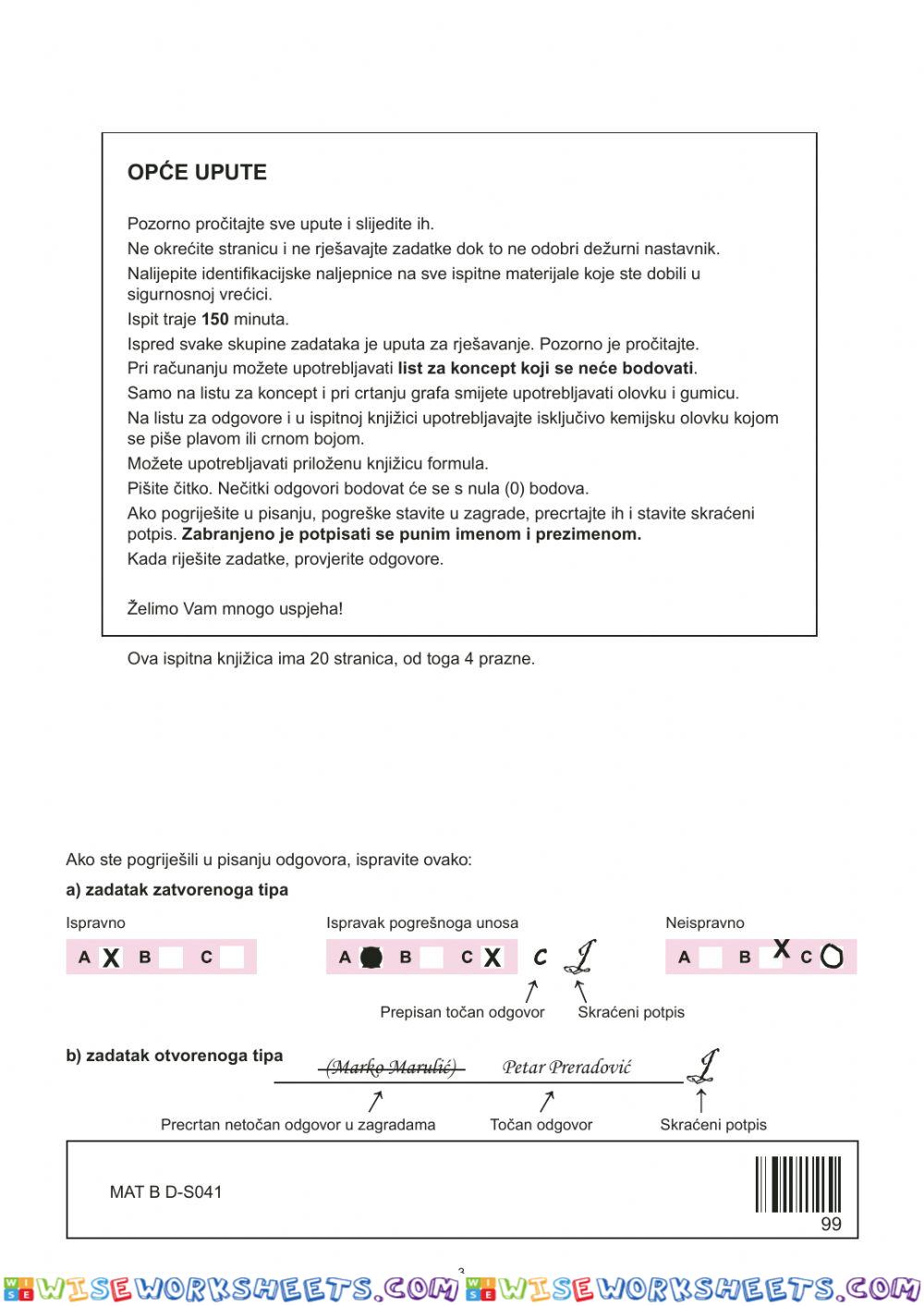 worksheet