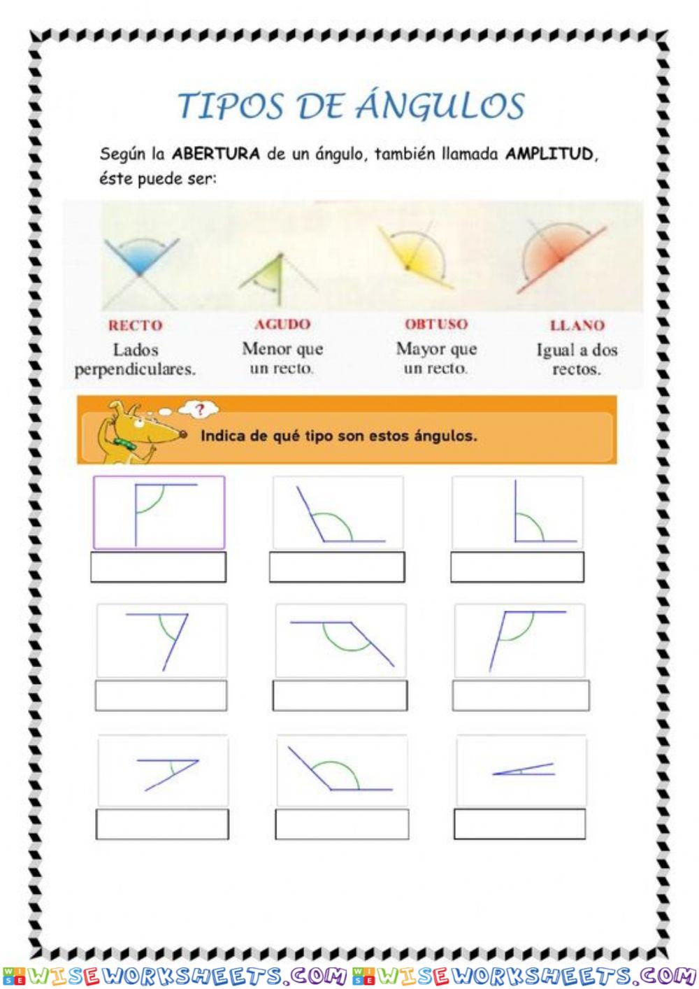 Tipos de angulos