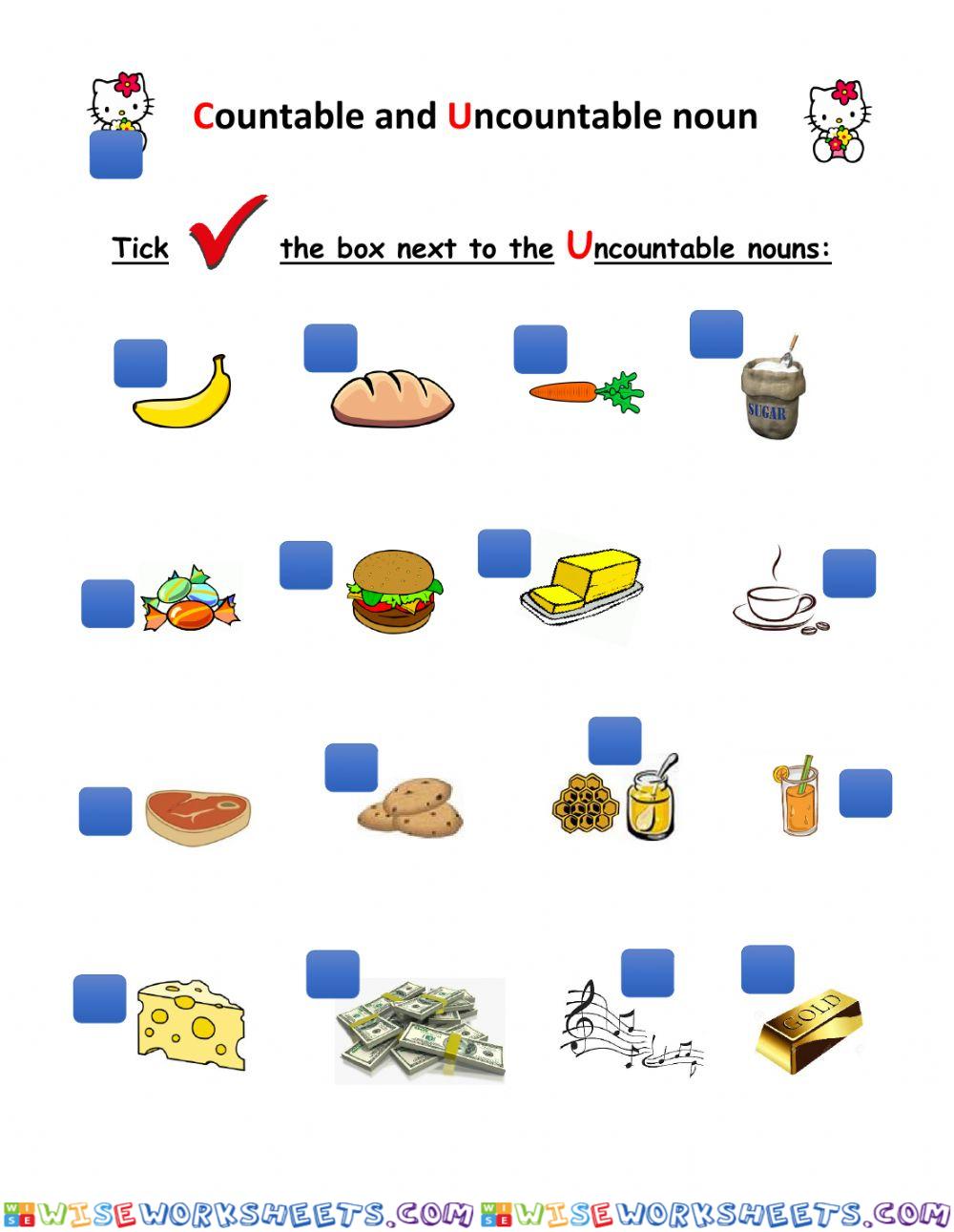 countable and uncountable nouns