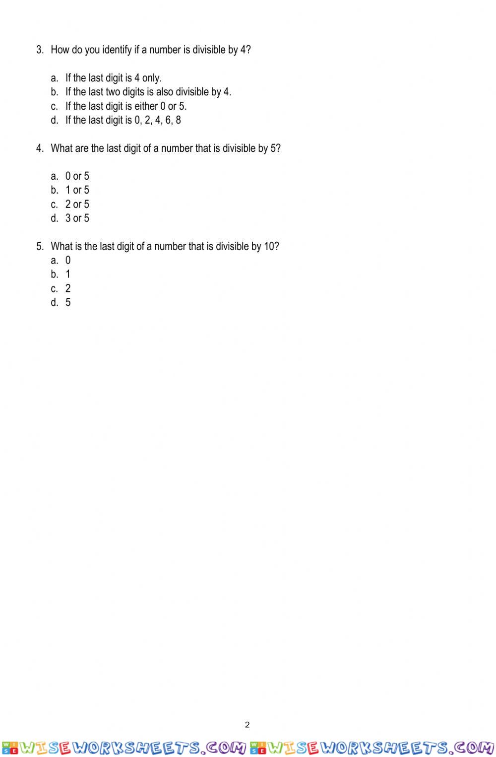 worksheet