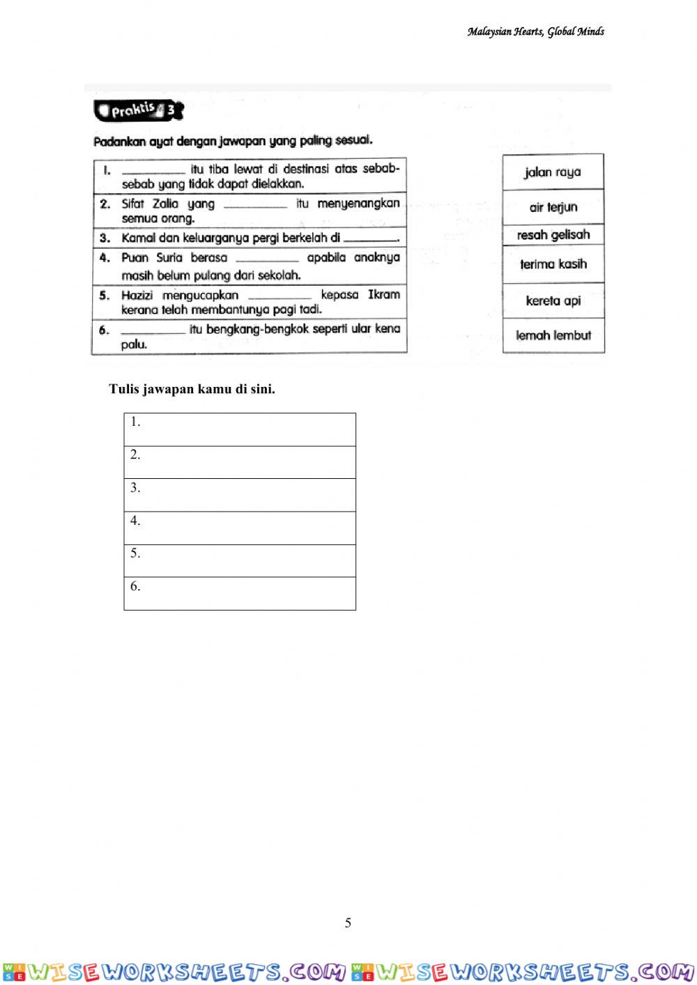 worksheet