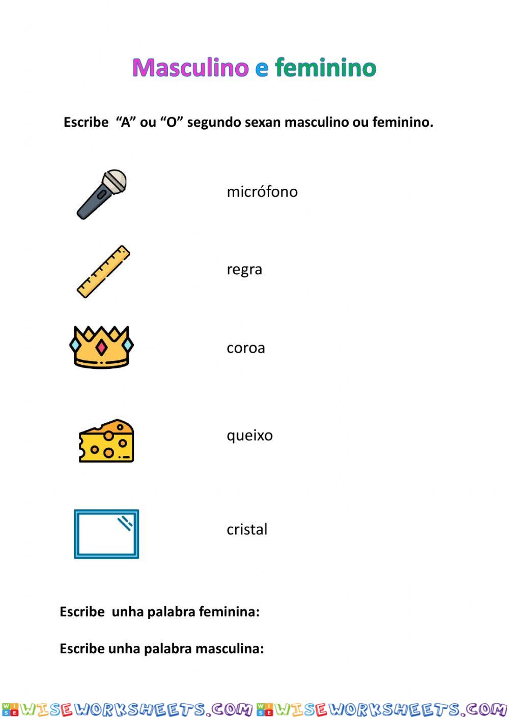 Masculino e feminino