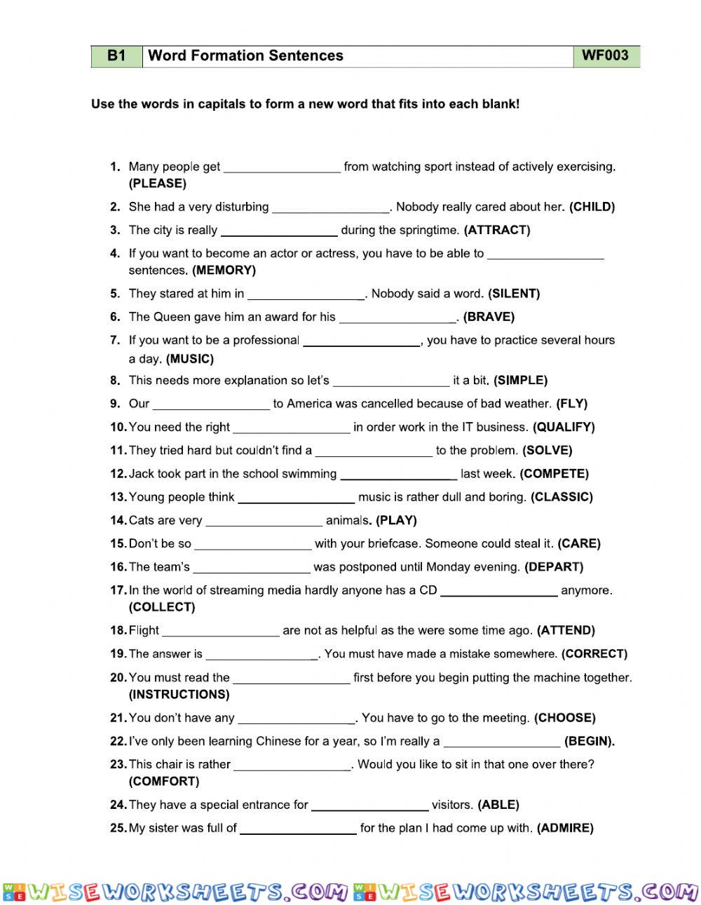 worksheet