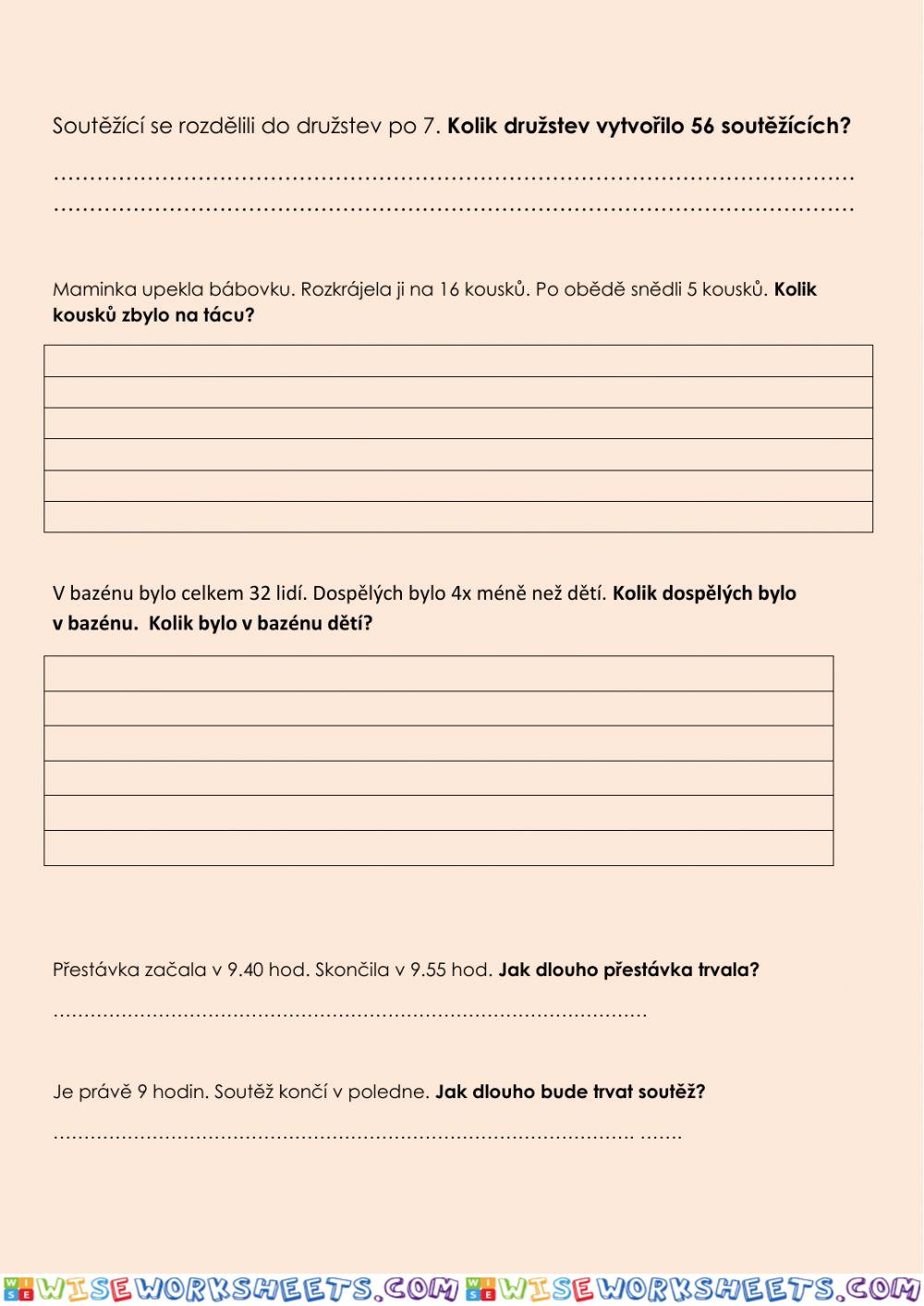 worksheet