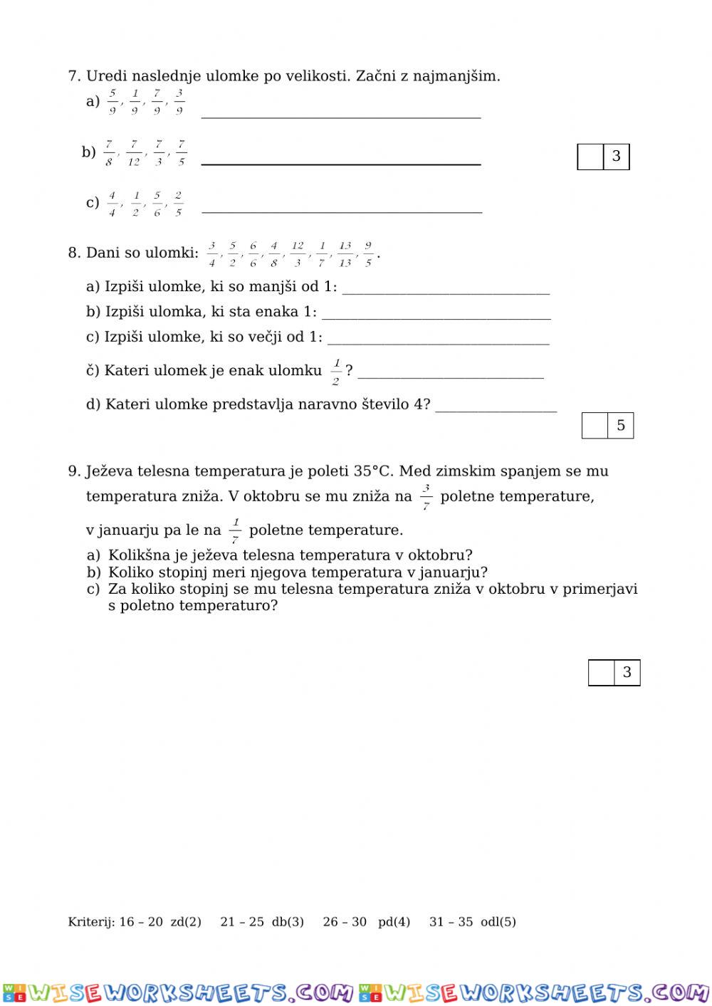 worksheet