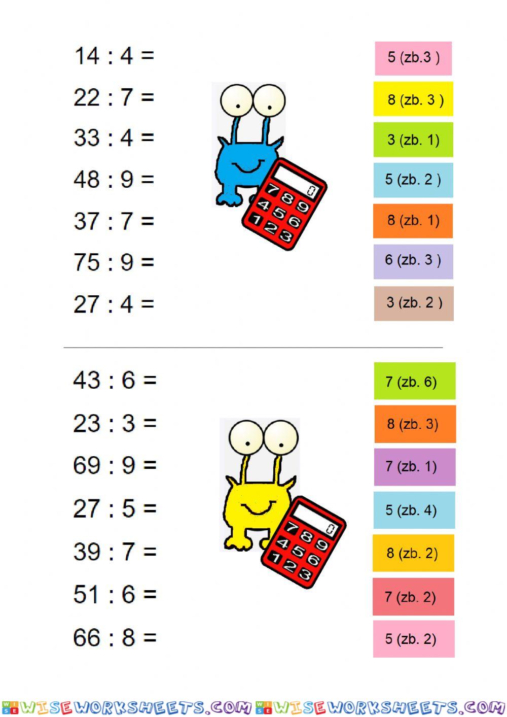 Division with reminder 2