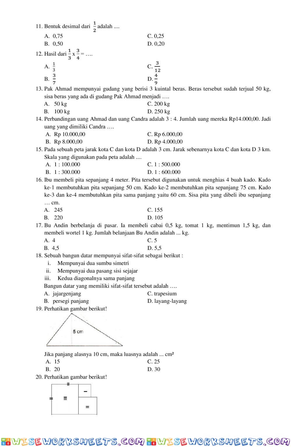 worksheet