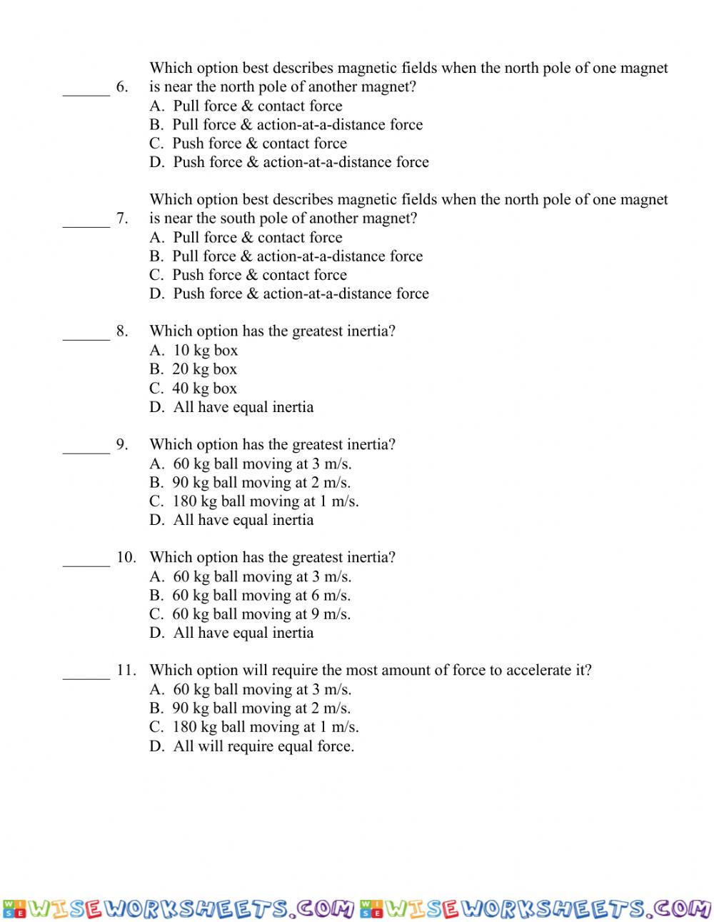 worksheet