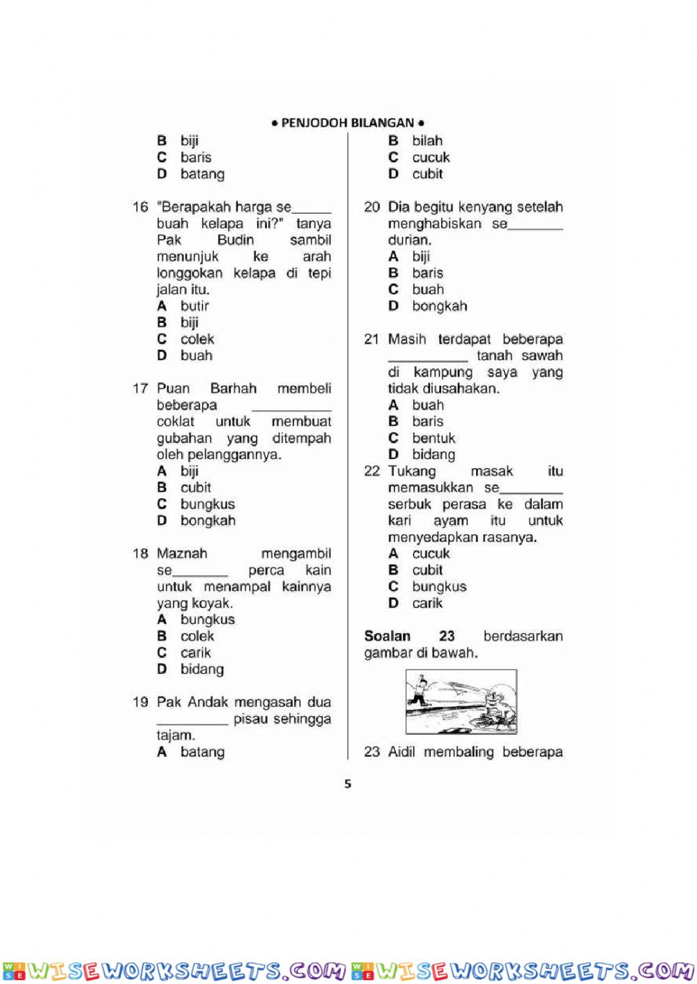 worksheet