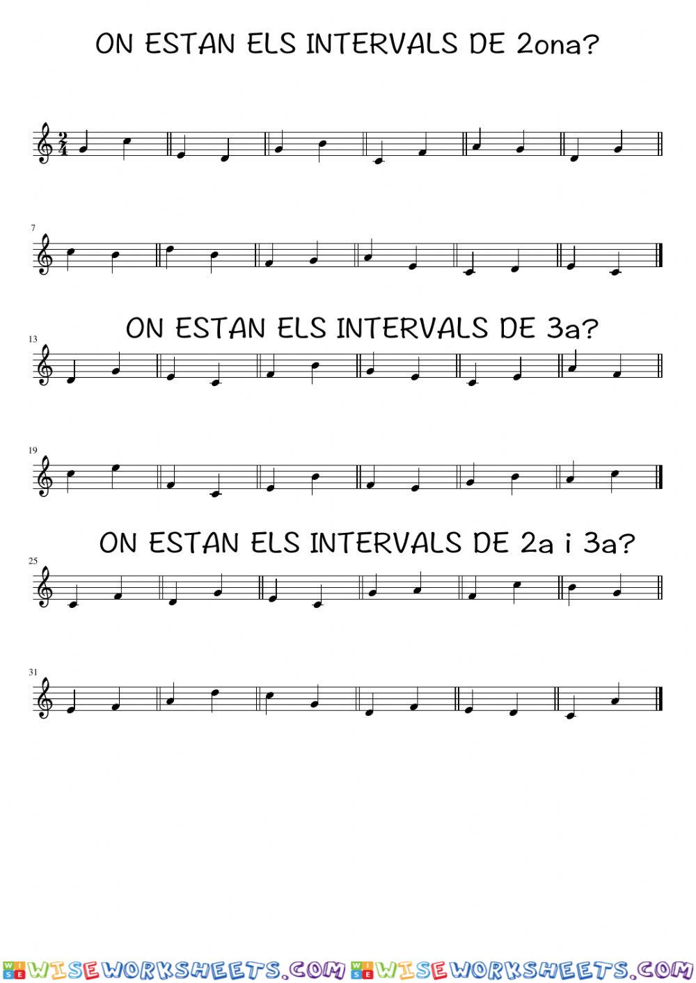 Intervals 2a- 3a