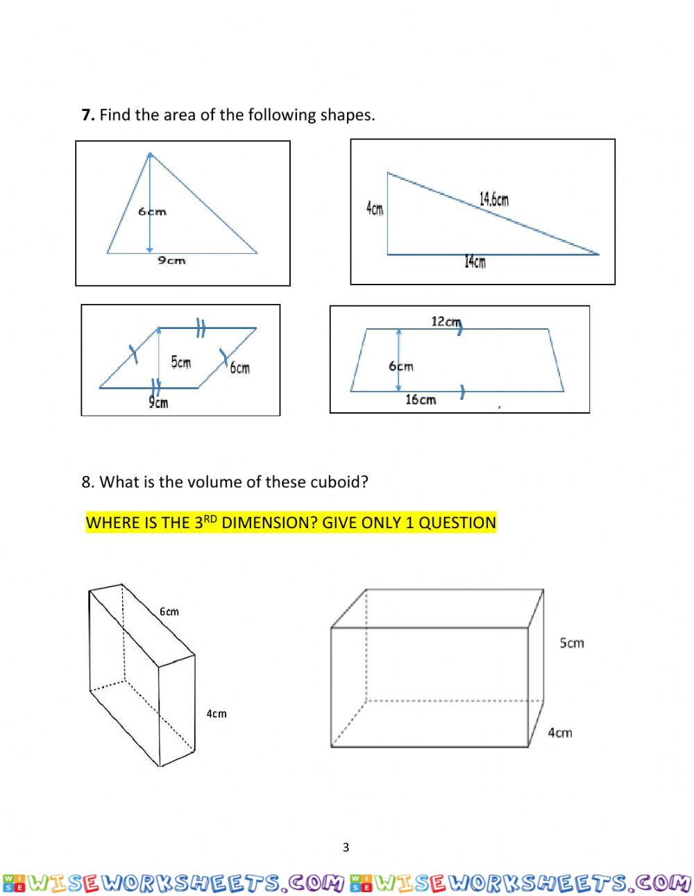 worksheet