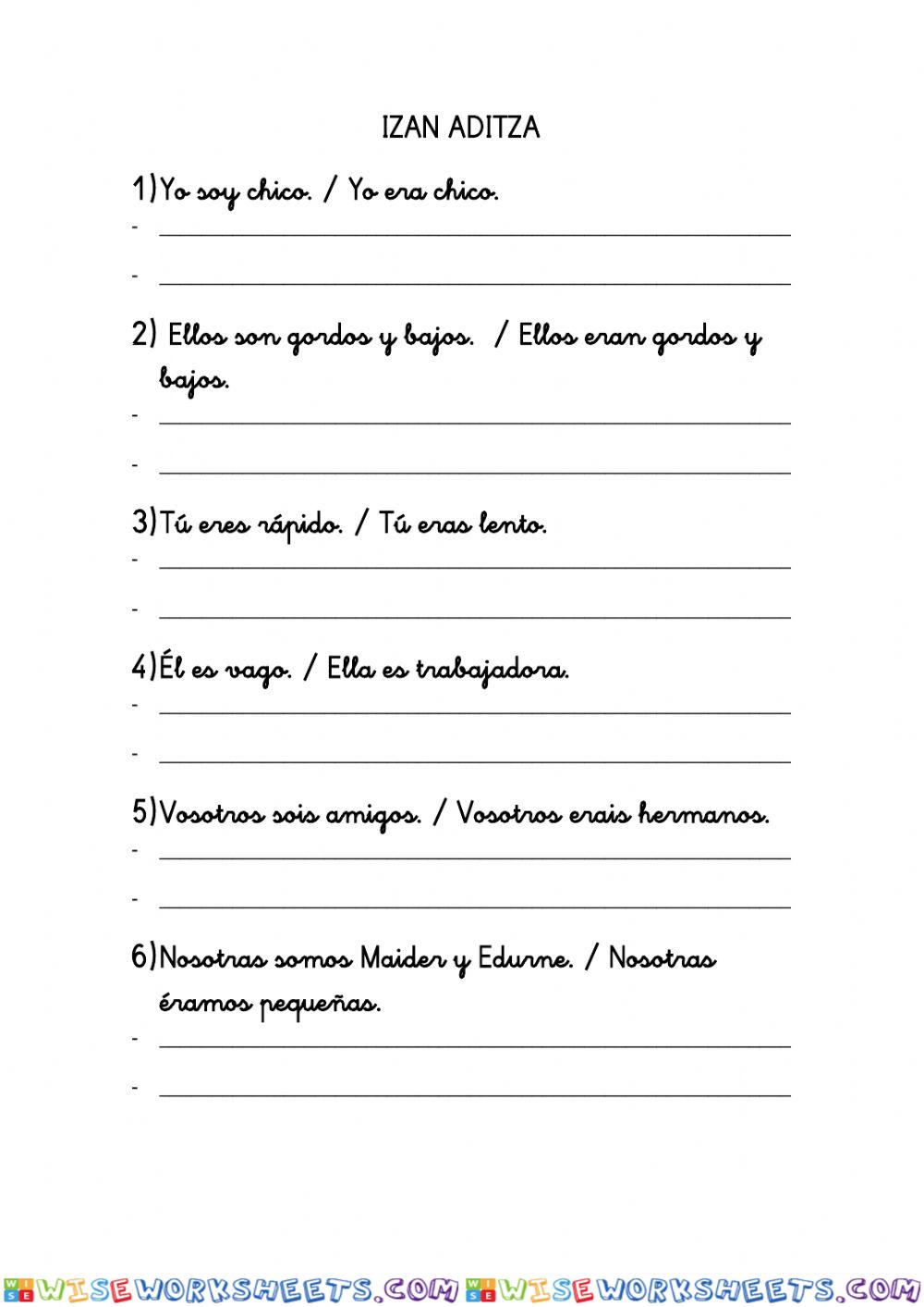 worksheet