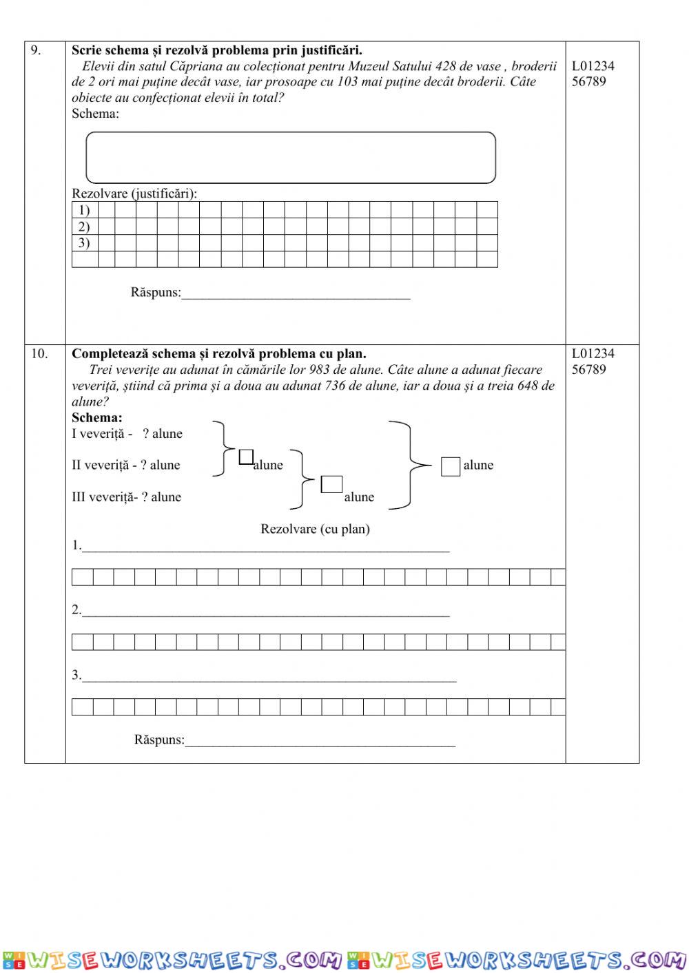 worksheet